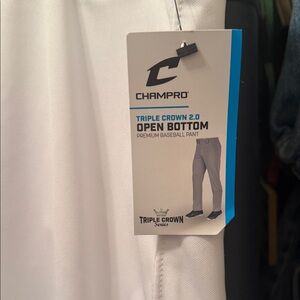 Champro Men's White Open Bottom Baseball Pants